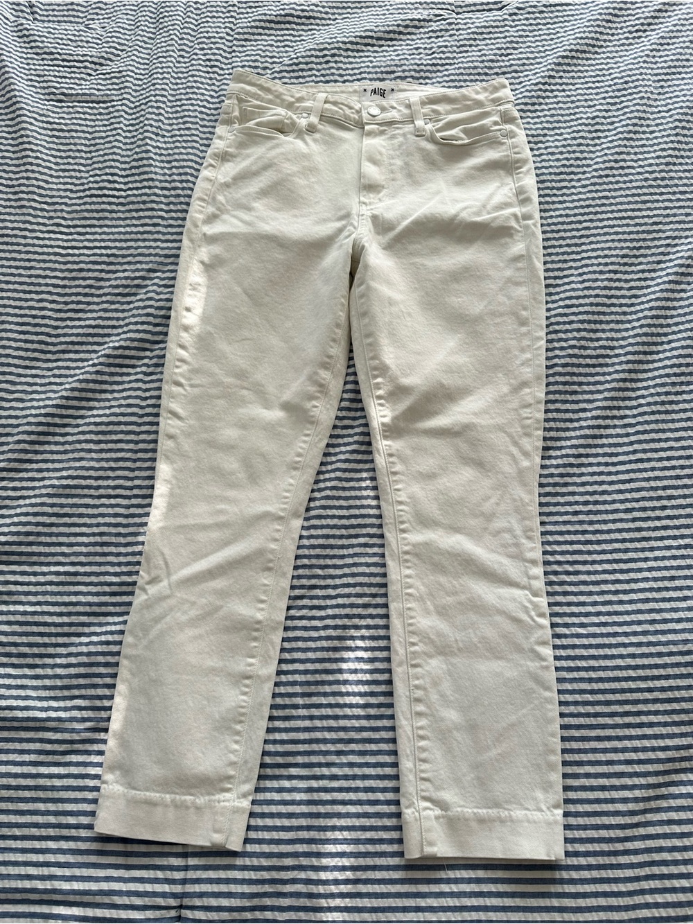 PAIGE White Ankle Jeans